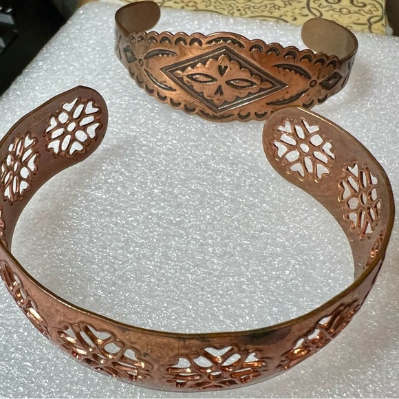 Vintage Copper Cuff Bracelets Lot of - Picture 2 of 6